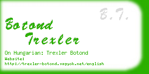 botond trexler business card